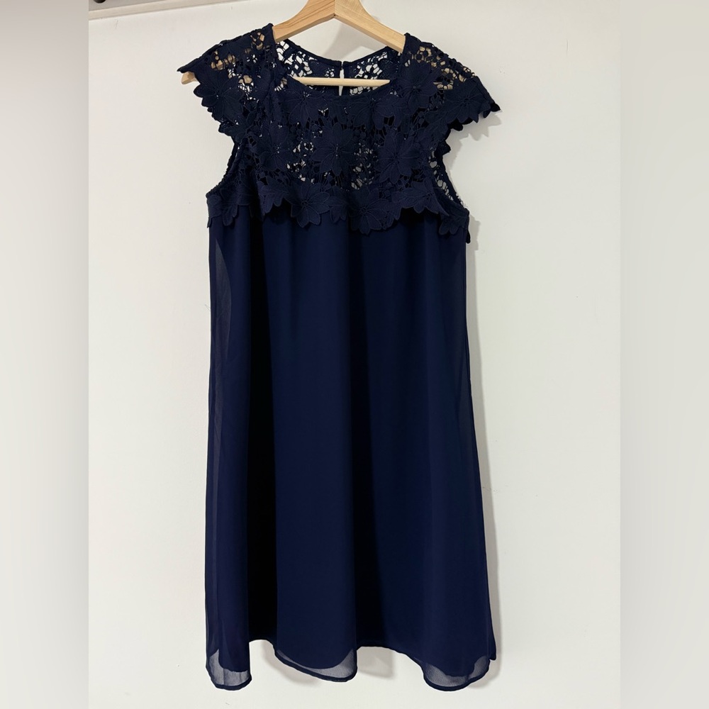 Jessica Simpson Midnight Blue Lace Dress